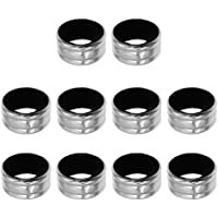 BESTONZON 10 anillos antigoteo para vino- reutilizables- de acero inoxidable- a prueba de fugas- para bares…